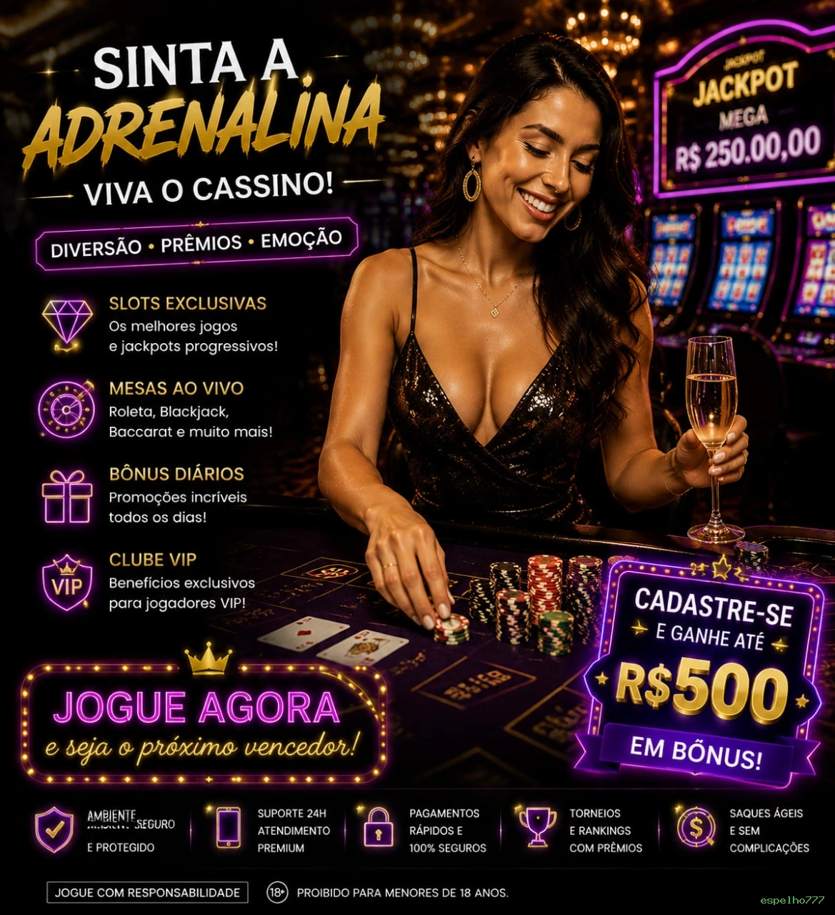 Ganhe prêmios incríveis na espelho777